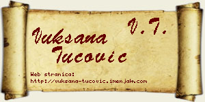 Vuksana Tucović vizit kartica